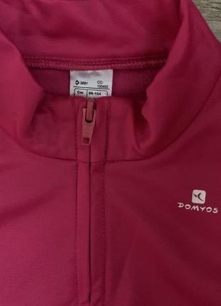 Кофта спорт термо тм «domyos» decathlon р.3-4г/98-104см.3 фото