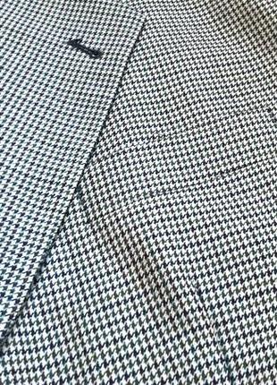 Шерстяной мужской пиджак в клетку винтаж 52р от classic man5 фото