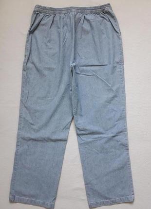 Шикарные джинсовые брюки высокая посадка большого размера isle2 фото