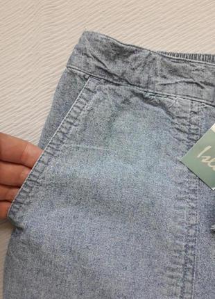 Шикарные джинсовые брюки высокая посадка большого размера isle3 фото
