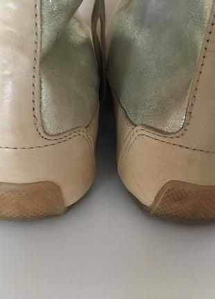 Кожаные ботинки кеды бренд candice cooper sneaker plus zip bianco5 фото