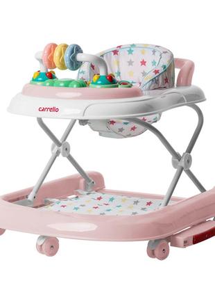 Ходунки детские torino carrello crl-9603/3 rose 3 в 1 от egorka