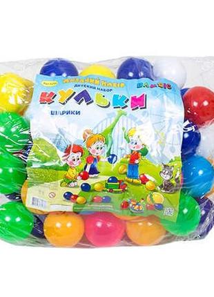 Гр набір дитячий "кульки маленькі" в сумці 100 шт, 7 см, 026/1 (3) "bamsic"