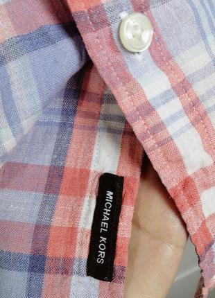 Преміального бренду льняна сорочка  michael kors6 фото