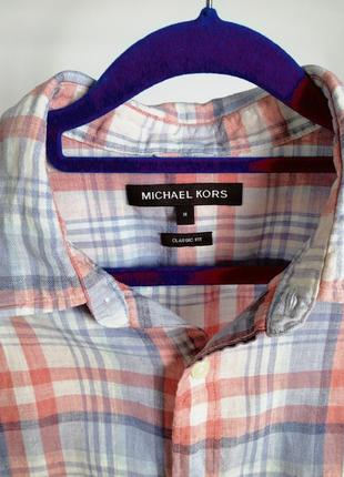 Преміального бренду льняна сорочка  michael kors5 фото