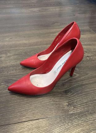 Туфли лодочки красного цвета р.40 bravo moda italia1 фото