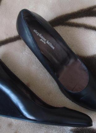 Stephane kelian-франция-брендовые кожаные туфли 100 % кожа замш9 фото