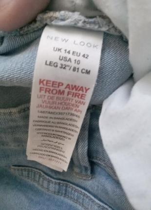 Стрейчевые джинсы скинни,размер 14,наш 48-506 фото