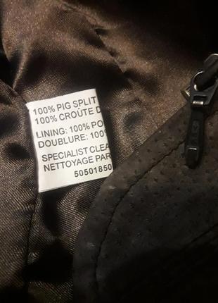 Демісезонна куртка з натуральної замші ws leather2 фото