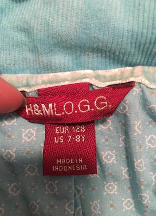 Вельветовый пиджак h&m 6
