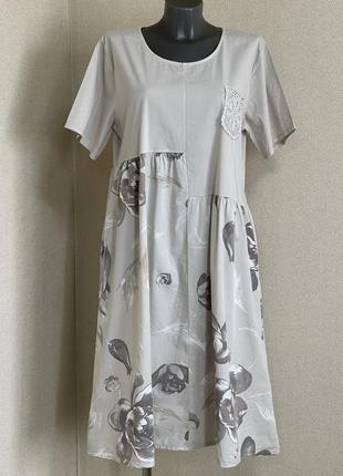 Яркое,эффектное,мега качественное котоновое платье,ассиметрия,италия2 фото