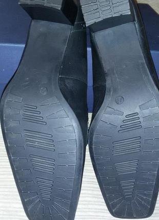 Кожаные черные туфли jenny by ara 41 1/2- 42 размер (28см)5 фото