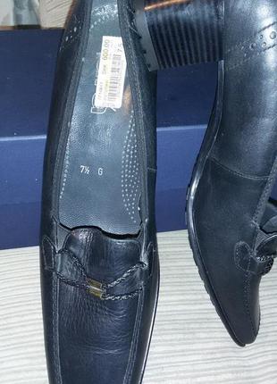 Кожаные черные туфли jenny by ara 41 1/2- 42 размер (28см)7 фото