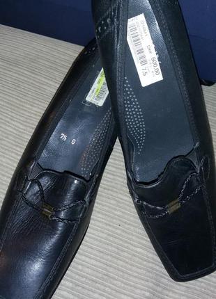 Кожаные черные туфли jenny by ara 41 1/2- 42 размер (28см)2 фото