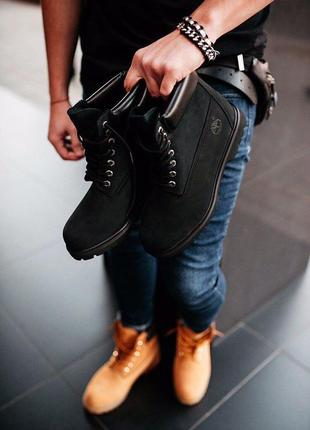 Женские ботинки timberland “black” термо8 фото