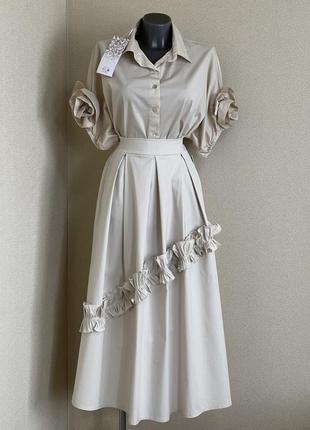 Шикарная,элегантная,нарядная,статусная котоновая юбка,италия