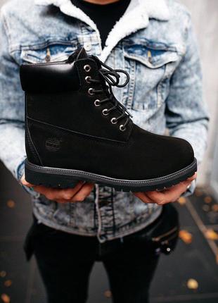 Женские ботинки timberland “black” мех7 фото