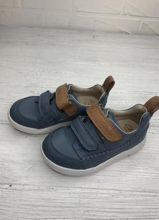 Детские мокасины туфли на липучке clarks,ecco,superfit 22р5 фото