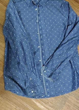 Чоловіча джинсова сорочка розмір м