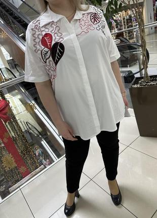 Женская рубашка блуза турция munna батал большие размеры