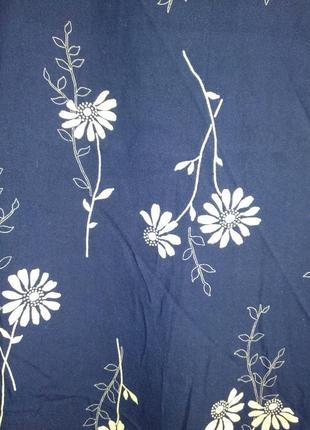 Натуральная юбка в цветочный принт 14/48-50 размера2 фото