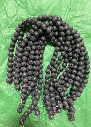 Лава,бусины,натуральный камень