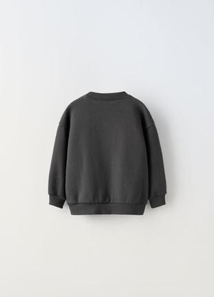 Світшот реглан худі на флісі snoopy zara 3