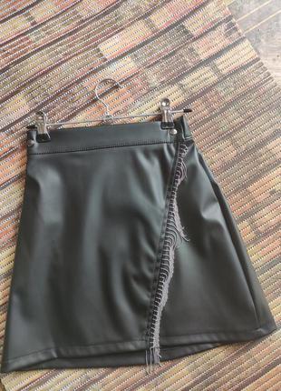 Юбка эко кожа