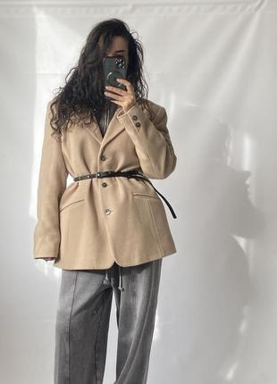 Пальто пиджак пальто жакет блейзер шерстяное пальто укороченное короткое