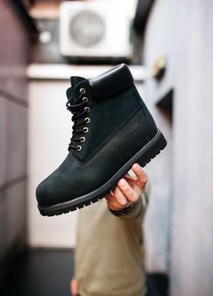 Черевики timberland black термо черевики9 фото