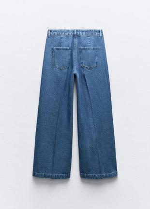 Широкі джинси із защипами zara new2 фото