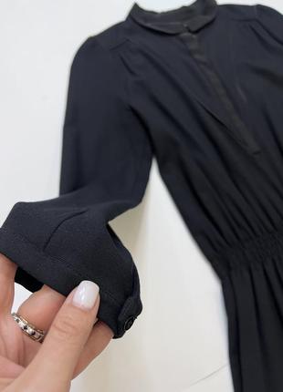 Черное миниатюрное дизайнерское платье vanessa bruno4 фото