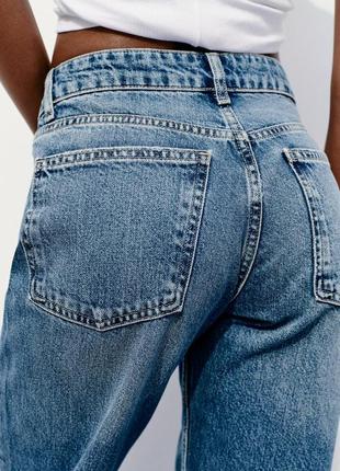 Невероятные плотные джинсы синие zara new5 фото