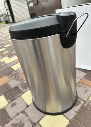 Ведро для мусора с педалью eco fabric smartsteel 20л, нержавеющая сталь (trl0202-20l)7 фото