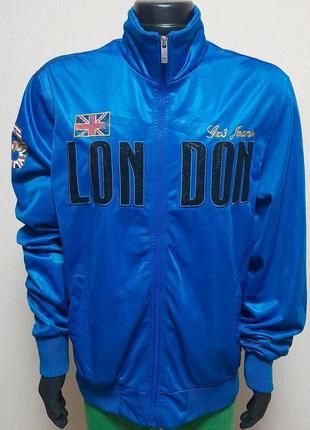 Фирменная олимпийка синего цвета gx3 jeans london, оригинал, молниеносная отправка