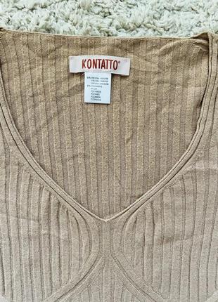Кофточка, лонгслив kontatto оригинал, итальянский  свитерок, брендовый размер s,m2 фото