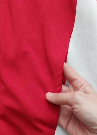 Фірмова вінтажна олімпійка кофта на блискавці спортивна бомбер в трендовому червоному кольорі розмір хс /с в стилі зара оверсайз5 фото