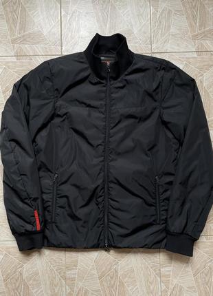 Курточка vintage retro prada milano opti nylon jacket black luxury