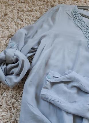 Нежная вискозовая блуза с вышивкой, blue motion,  p. 44-469 фото