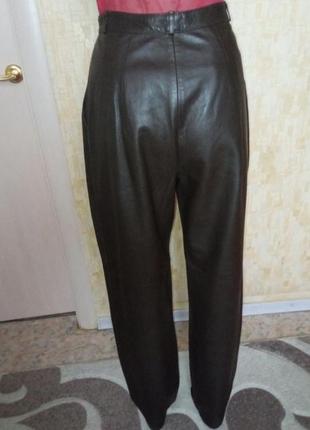 Шкіряні штани кожаные брюки италия6 фото
