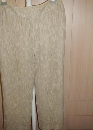 Лляні брюки штани kaliko p.18 65% льон, 30% бавовна2 фото