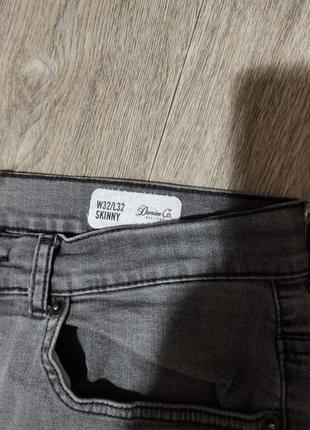 Мужские джинсы / denim co / серые джинсы / брюки / мужская одежда / чоловічий одяг /3 фото
