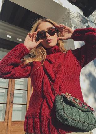 Теплий светр з вовни альпака 2