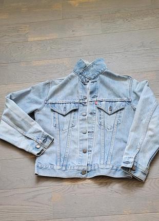 Куртка джинсовая  винтажная levis размер s унисекс3 фото
