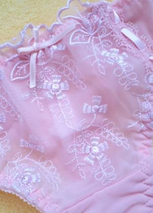 Новые нежно розовые трусики стринги сетка с вышивкой принтом узором
с-м/s-m/8-10/36-38/44-46no secret2 фото