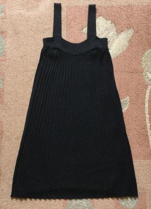 H&amp;m черное с люрексом платье-миди, размер s2 фото