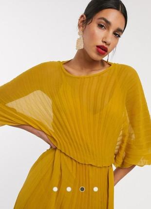 Шикарное платье плиссе макси asos disign3 фото