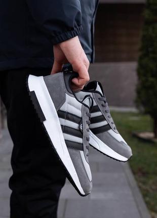 Adidas retropy f2 grey black7 фото