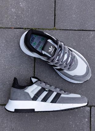 Adidas retropy f2 grey black4 фото