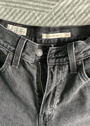 Джинсы левайс levi’s mom 80s черные5 фото